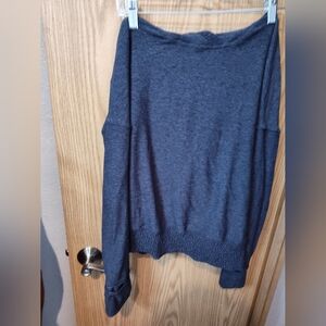Dark Gray Off-Shoulder Sweater Lululemon
